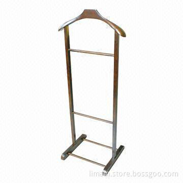 Valet Stand, Light Cherry Color, 17 x 12 3/4 x 41-inch Size